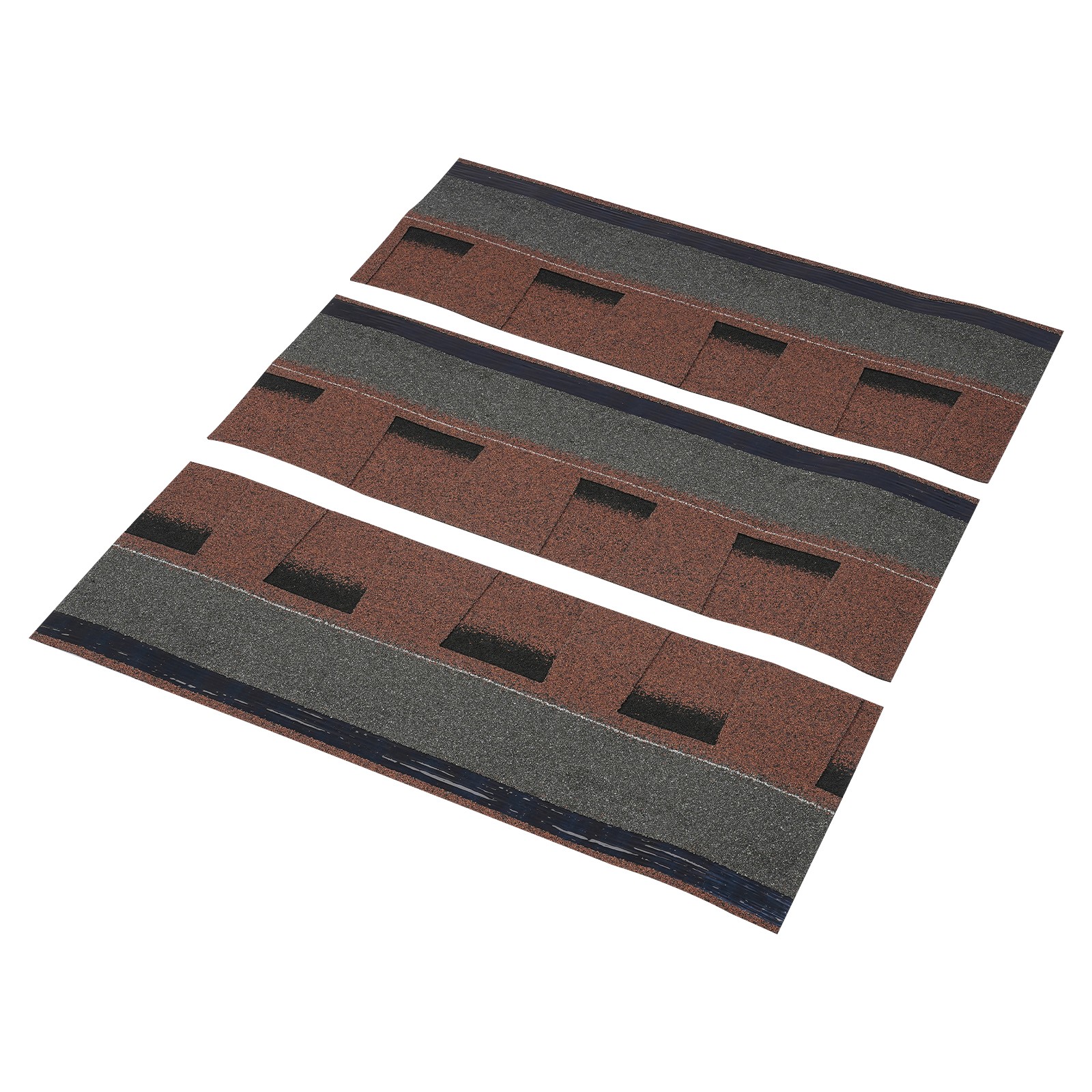 16Pcs Rectangular Roofing Shingles Roof Tiles Asphalt Roof Shingles 100cm*33.3cm