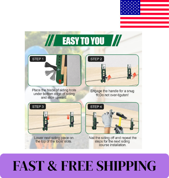 Siding Installation Tools, Siding Mounting Kit, Compatible with 5/16-Inch Fiber