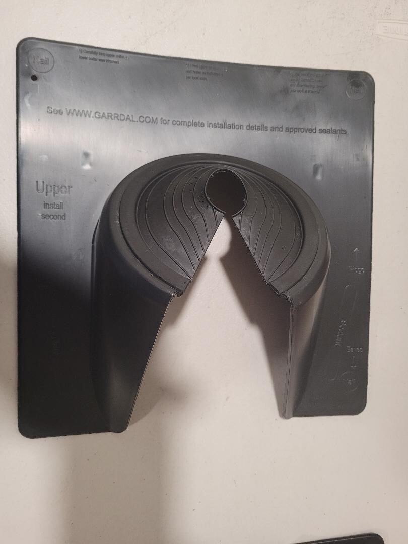 GARRDAL12+ Garrdal pipe flashing for steep roofs 12/12 and steeper