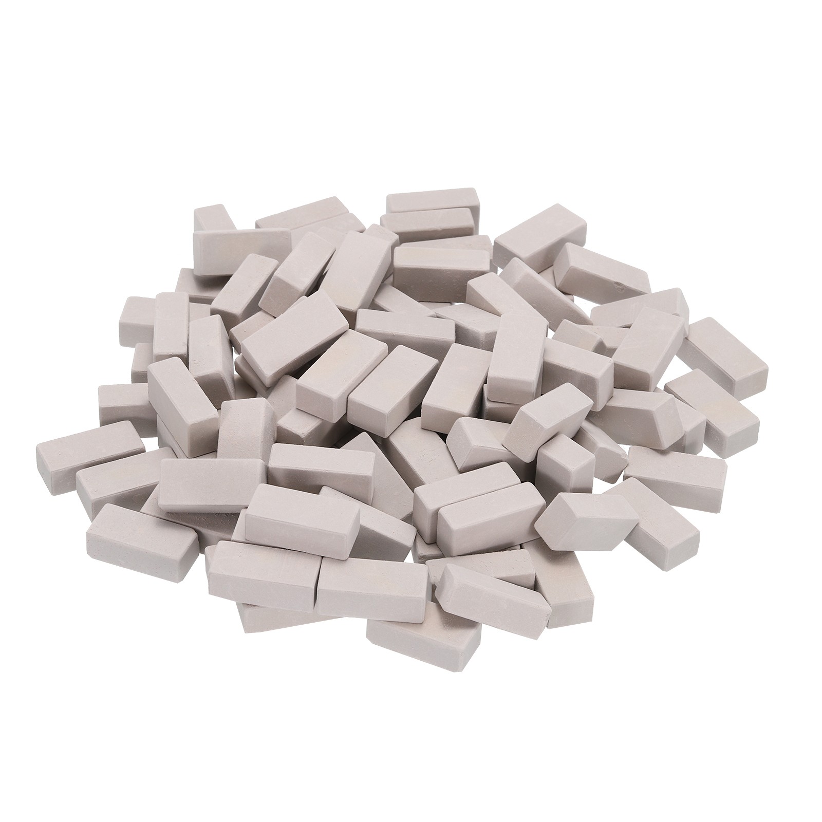 Miniature Bricks Clay Mini Wall Brick for Model Grey 100PCS Scale 1/12