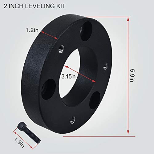Front Leveling Kit for 2″, 2in Front Strut Spacers Compatible 2″ Front F150