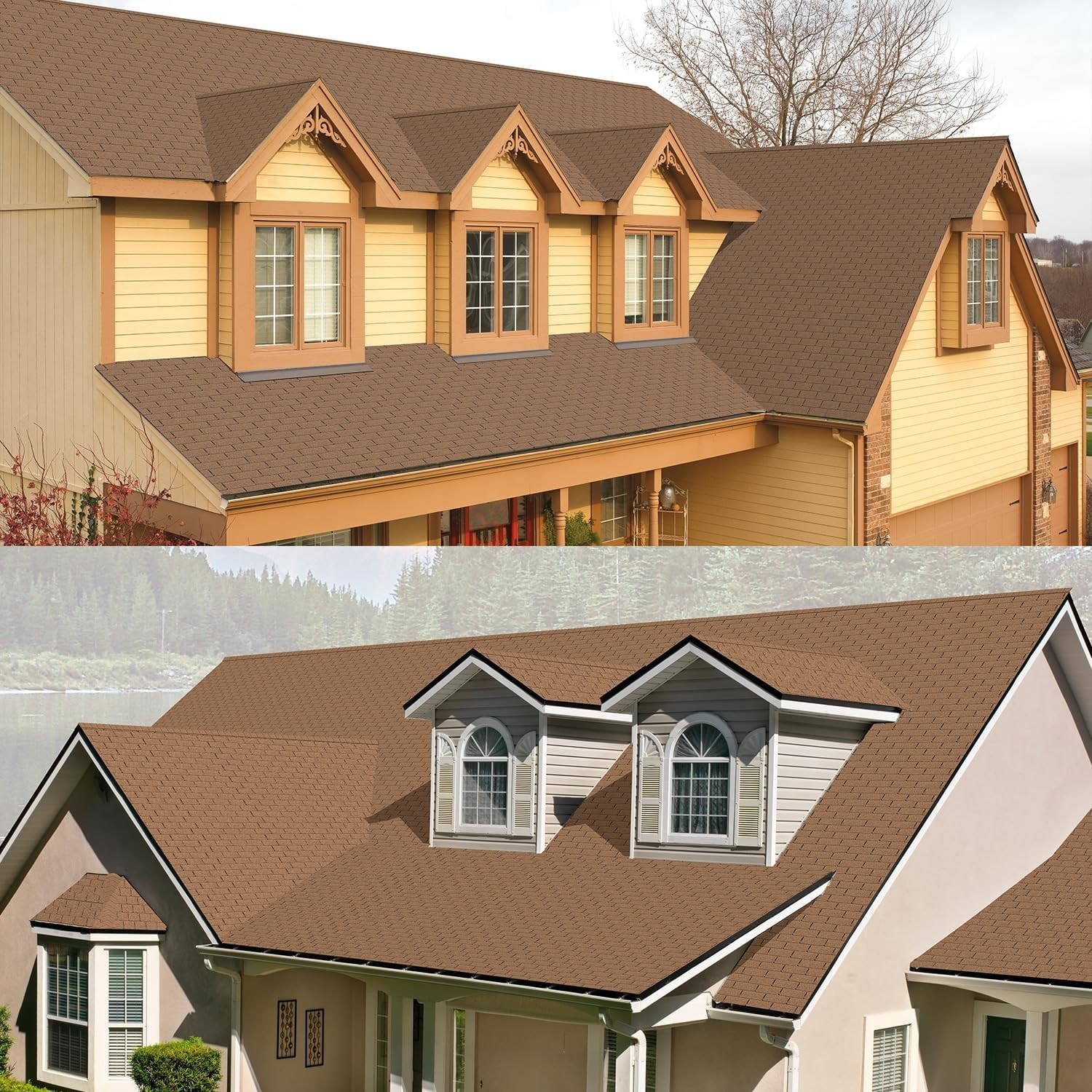 Durable Asphalt Roof Shingles – 8-Pack, Tan 3-Tab Style for Home Remodeling