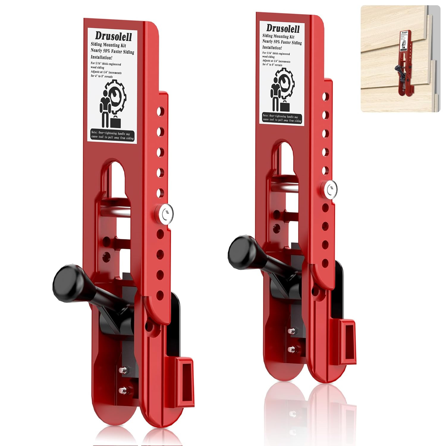 Siding Installation Tools, Siding Mounting Kit, Compatible with 5/16-Inch Fiber