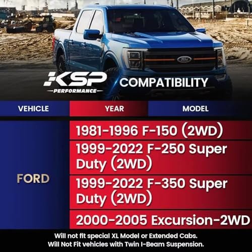 KSP 2″ Lift Kits for F250 F350 1999-2022 – 2″ Front Spacer with 2WD