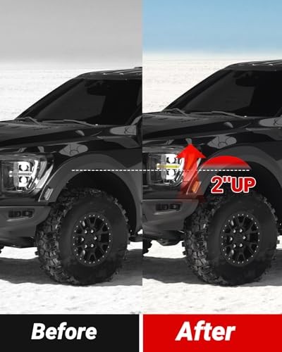2″ Leveling Lift Kit Compatible with 2006-2024 Ram 1500 (4WD Only), 2 inch Red