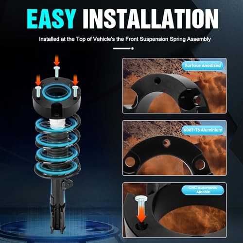 2″ Front Leveling lift kits Fit for Tacoma, 2 Inch Front 2″ Front + 0″ Rear