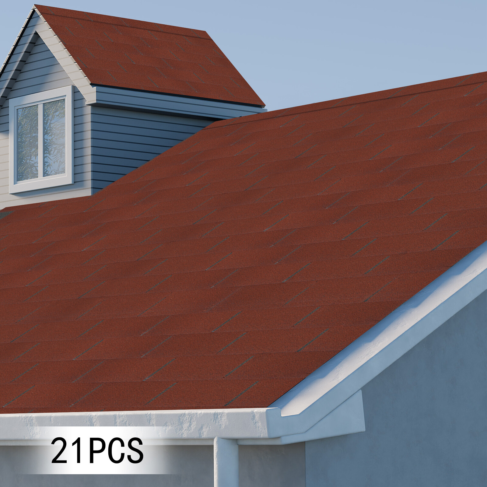 Roofing Shingles Asphalt Shingles Roof Tiles 21Pcs Asphalt Roof Shingles 2.7mm