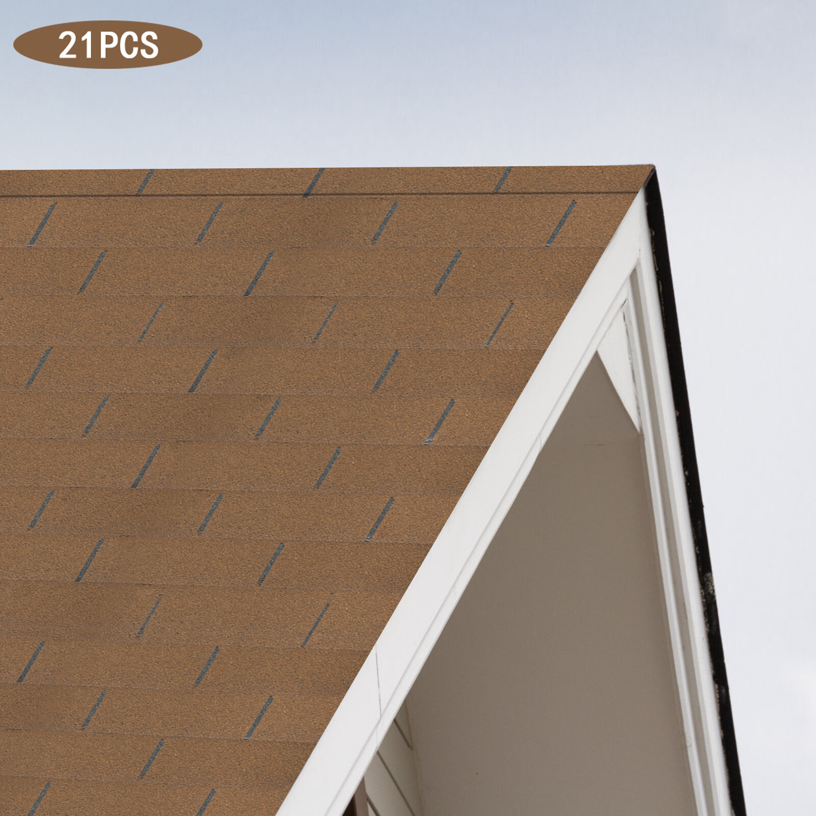 21* Roofing Shingles Grey 100cm Asphalt Roofing Shingles For Modern Building USA