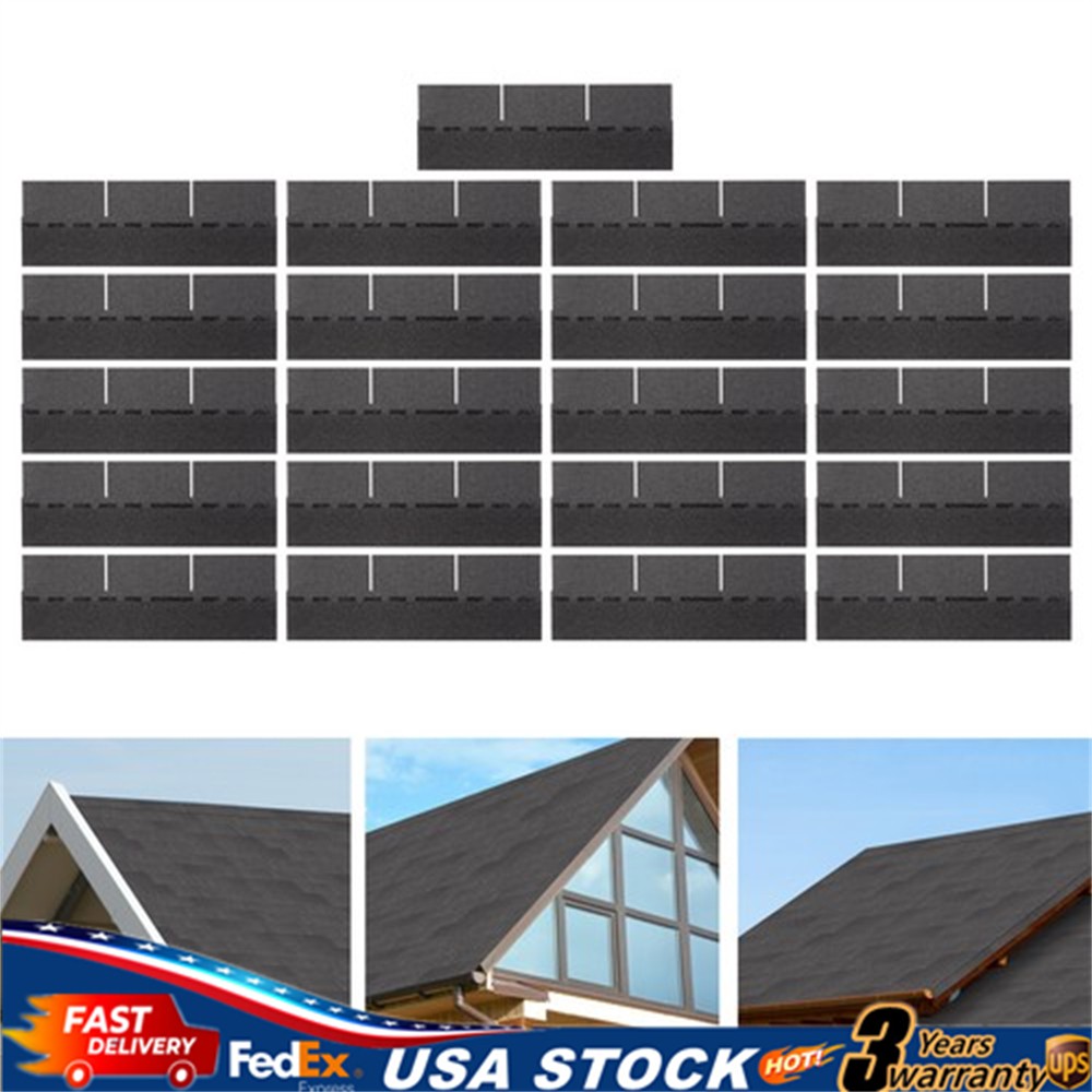 21* Roofing Shingles Grey 100cm Asphalt Roofing Shingles for Modern Building
