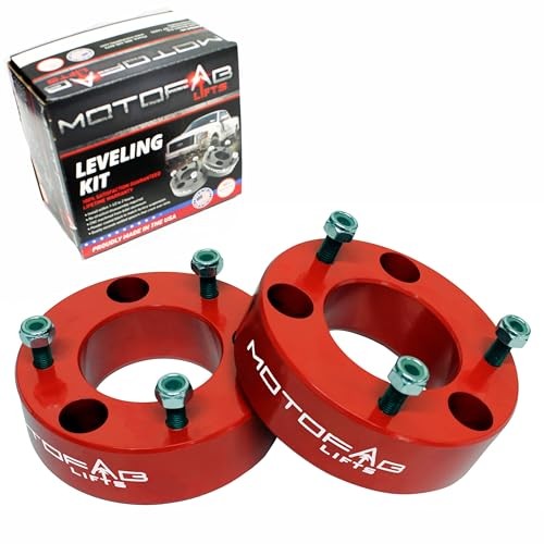 MotoFabLifts F150-2.5RED – 2.5″ Front Leveling Lift Kit That fits F150 2.5″