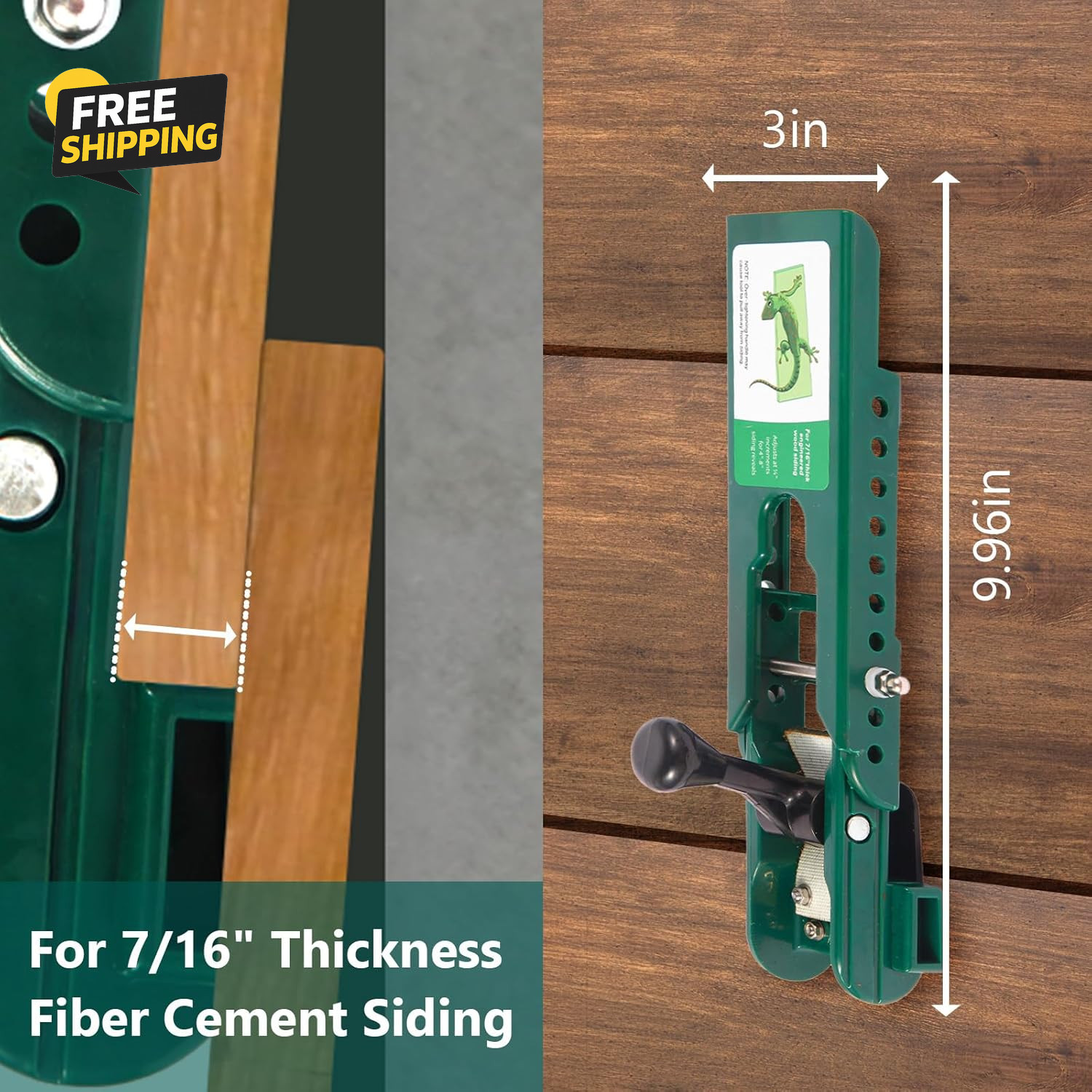 Siding Installation Tools Compatible with 7/16 Inch Fiber Cement Siding, Siding