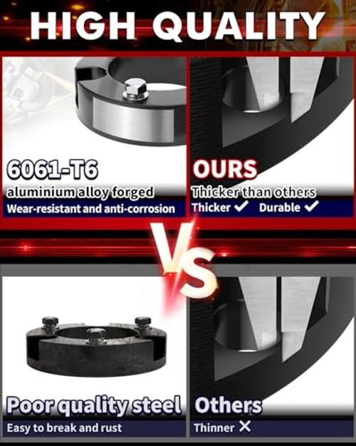 2.5 Inch Front Leveling Lift Kits for 1999 2.5″ Front for 1999-2006 TUNDRA