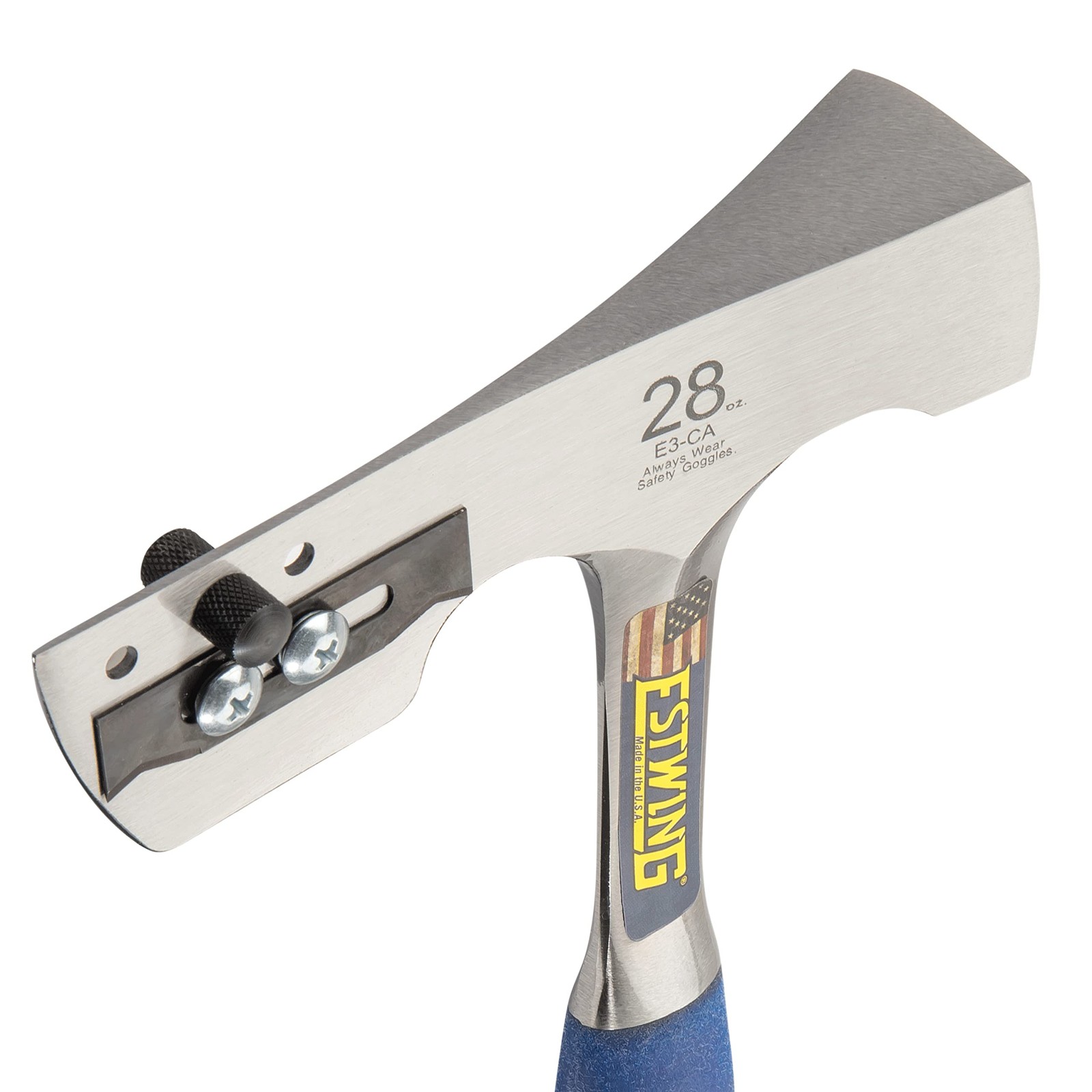 ESTWING Shingler’s Hammer – 28 oz Roofer’s Tool with Milled Face & Shock Reducti