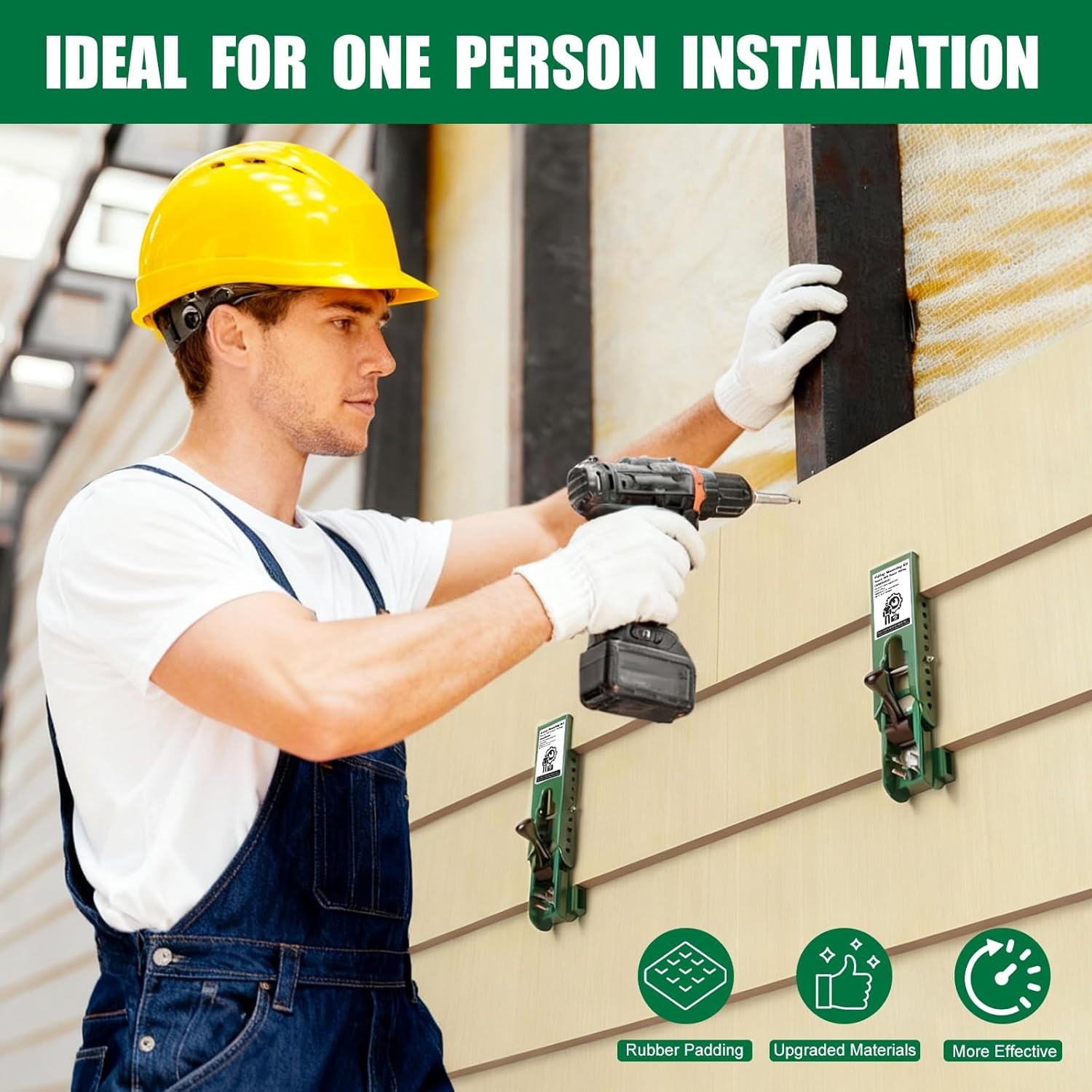 Siding Installation Tools, Siding Mounting Kit, Compatible with 5/16-Inch Fiber