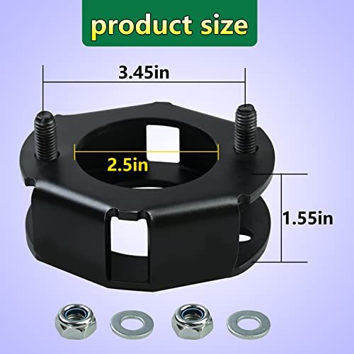 2 Pcs Front 2″ Lift Leveling Spacer Kit Compatible with 1990-2019 Kawasaki