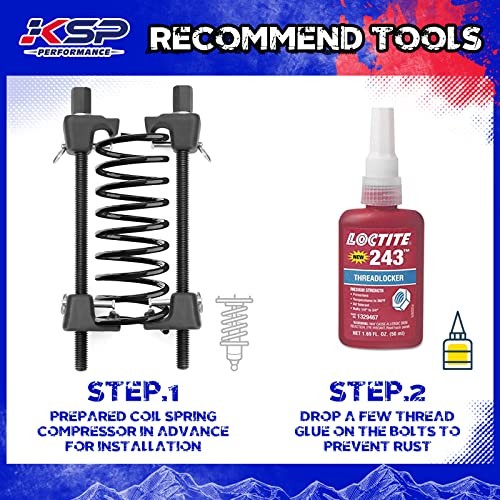 KSP Front Lift Kits for Dodge Ram 1500 2500 3500 1994-2001, 3inch Leveling 3″