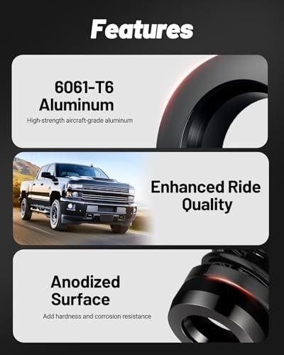 3″ Front Leveling Lift Kit Compatible with 1994-2010 Ram 1500 2500 3500 2WD,