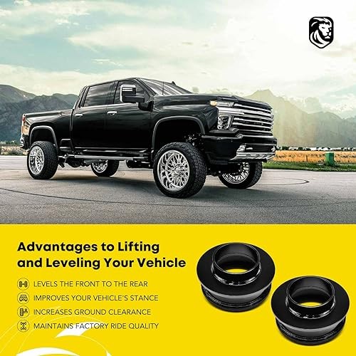 3 inch Front Leveling Lift Kit Compatible with 2002-2014 Dodge Ram 1500, RWD