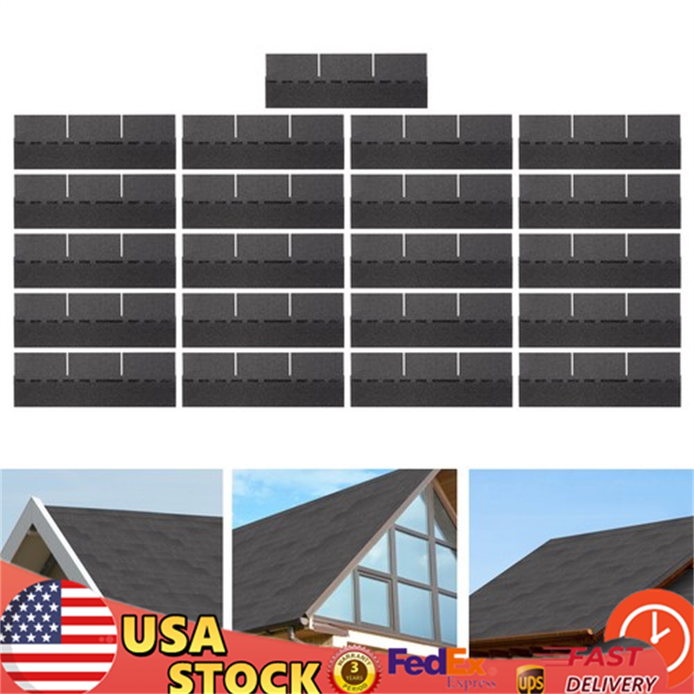 21* Roofing Shingles Grey 100cm Asphalt Roofing Shingles for Modern Building